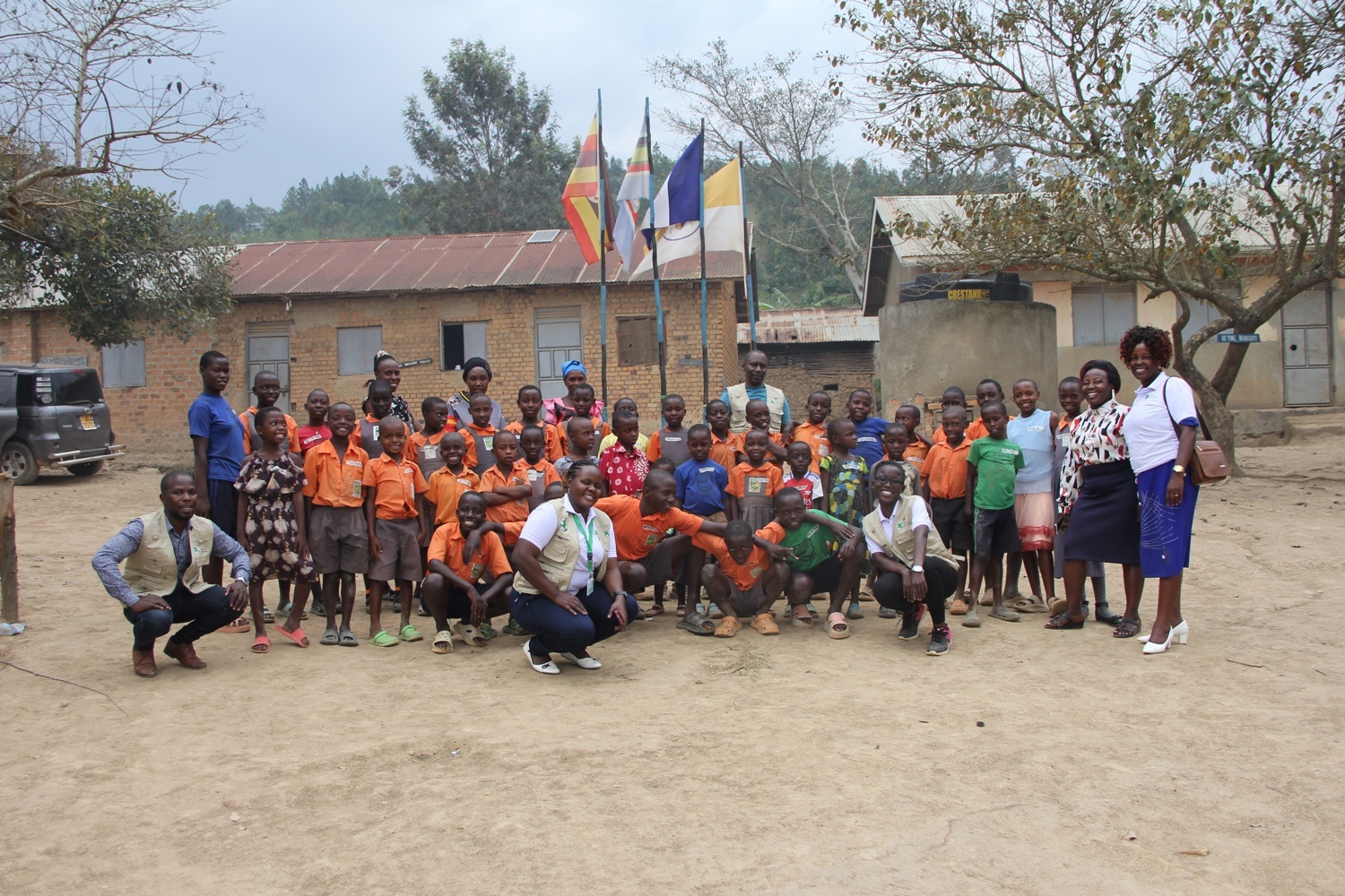 ACFI community and children in Uganda